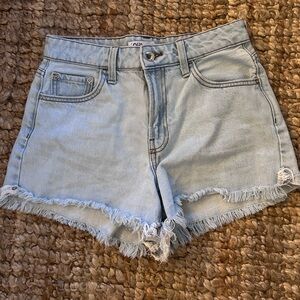 Zara distressed shorts
